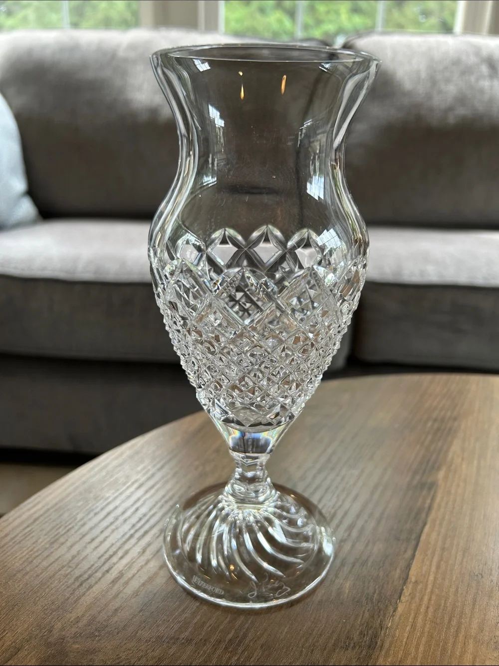 Waterford Crystal LIAM Collection Footed Vase - Signed by Jorge Perez